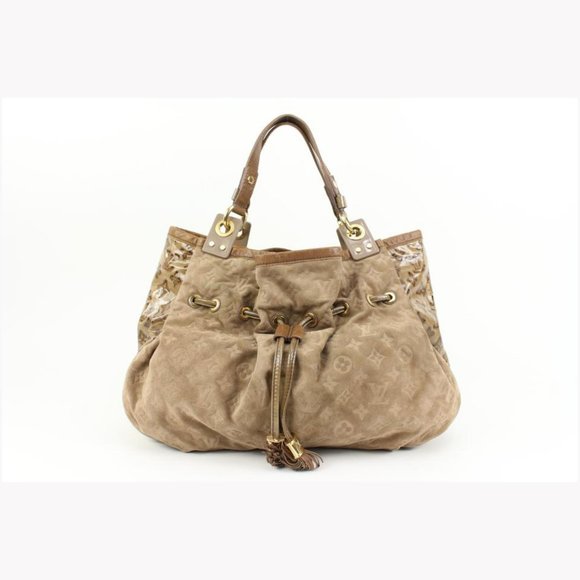 Louis Vuitton Brown Suede x Patent Irene Coco Hobo Bag 67lk322s - Picture 1 of 12